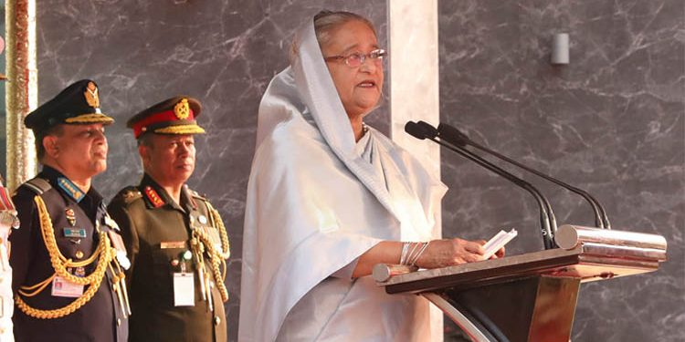 মুক্তিযুদ্ধের বিজয়ী জাতি হিসেবে আমরা এগিয়ে যাব: প্রধানমন্ত্রী